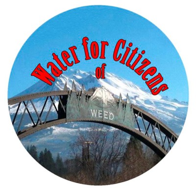 water for citizens of weed round logo